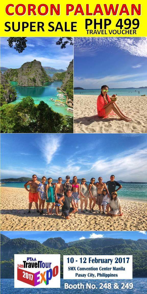IamRyanPalawan's tweet photo. 24th PTAA TRAVEL TOUR EXPO 2017
FEB. 10-12, 2017
@ SMX Convention Center
Pasay City
CORON PALAWAN
Booth No. 248-249 https://t.co/Pu2vNoMPfW