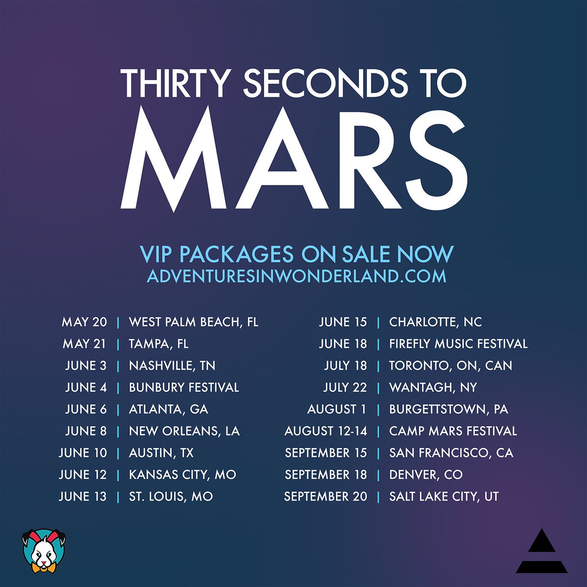 30SECONDSTOMARS's tweet photo. #MarsIsComing. MARS VIP available NOW via @adventure! ✖️ https://t.co/gta2G7RQXo https://t.co/RLKjLRw9G0