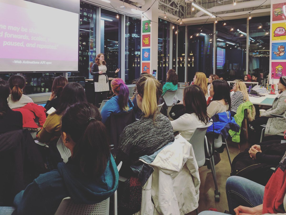 ruxandrafed's tweet photo. Another great @WWCodeVancouver event at #MicrosoftGarage with guest speaker @rachelnabors 👌😸
#webanimationsapi #WWCode #WWCodeVancouver https://t.co/e731qRYr67