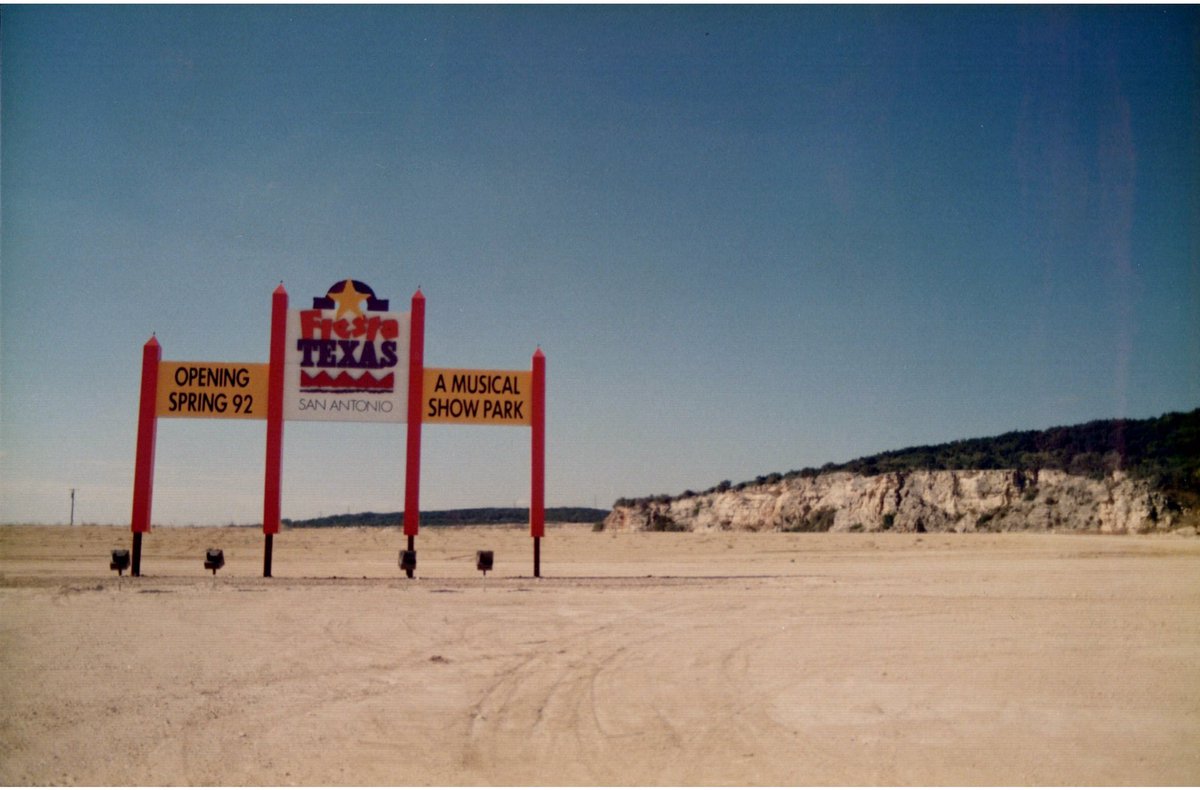 SF_FiestaTexas's tweet photo. In the beginning... There was an empty quarry, waiting for thrills and laughter to fill the summer air. #SFFT2017 #25thanniversary https://t.co/VgxZBTUHKA