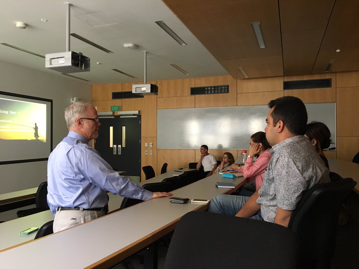 Phil Sizer giving a great talk on early career research at AUT
