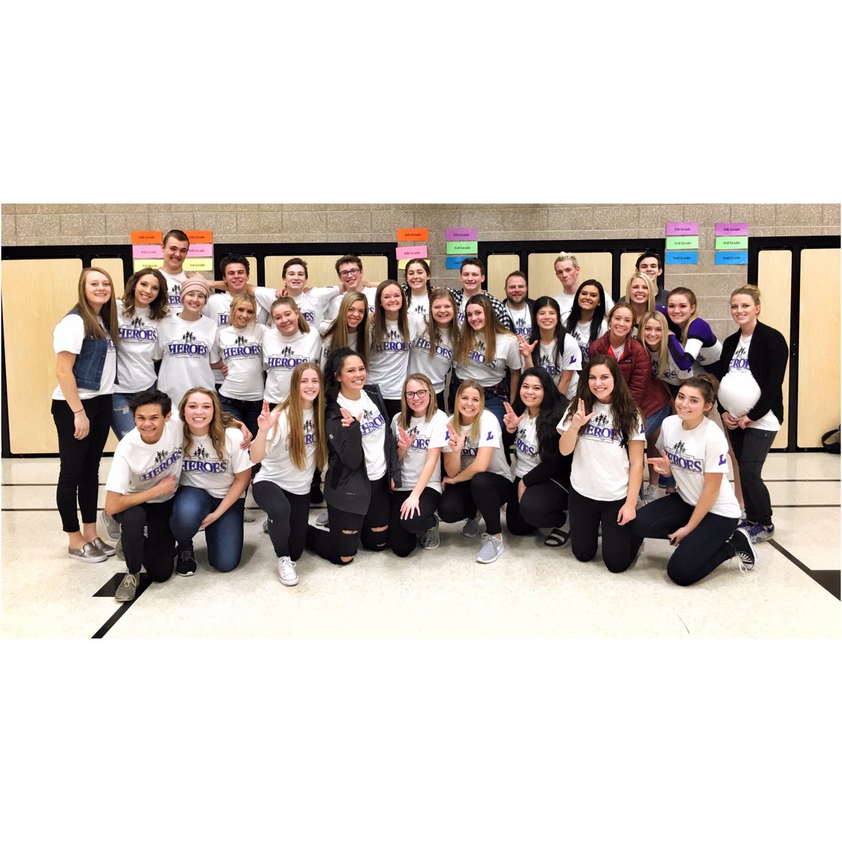 alexbjudson's tweet photo. I 💜 my job. Incredible kids who will make our future great! Then there's squat lil' prego. #thatbellythough 😳 #WeAreLehi #KnowGreaterHeroes https://t.co/saozpDcc5B