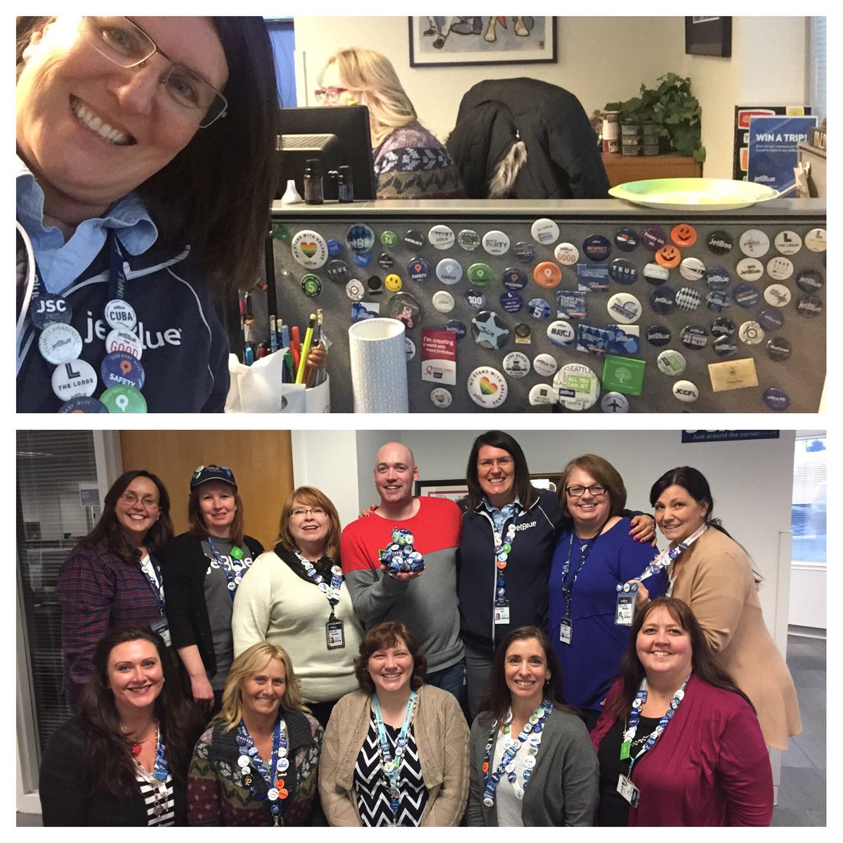 mamafair5's tweet photo. Button, button, who's got the buttons? #CSJetBlueSpiritWeek @HelloJetBlue https://t.co/vWhhUinmz6
