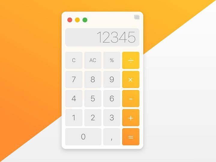 MacOS Calculator Concept - Another UI practice
Made with <a href="/theprotosketch/">ProtoSketch</a> 😃
What do you think?
#design #dribbble #ui…