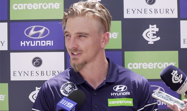 CarltonFC's tweet photo. Watch @Darmfield27 front the media after his elevation to the leadership group: https://t.co/g8CUpR4eK6 #BoundByBlue https://t.co/WUpTosfiIU