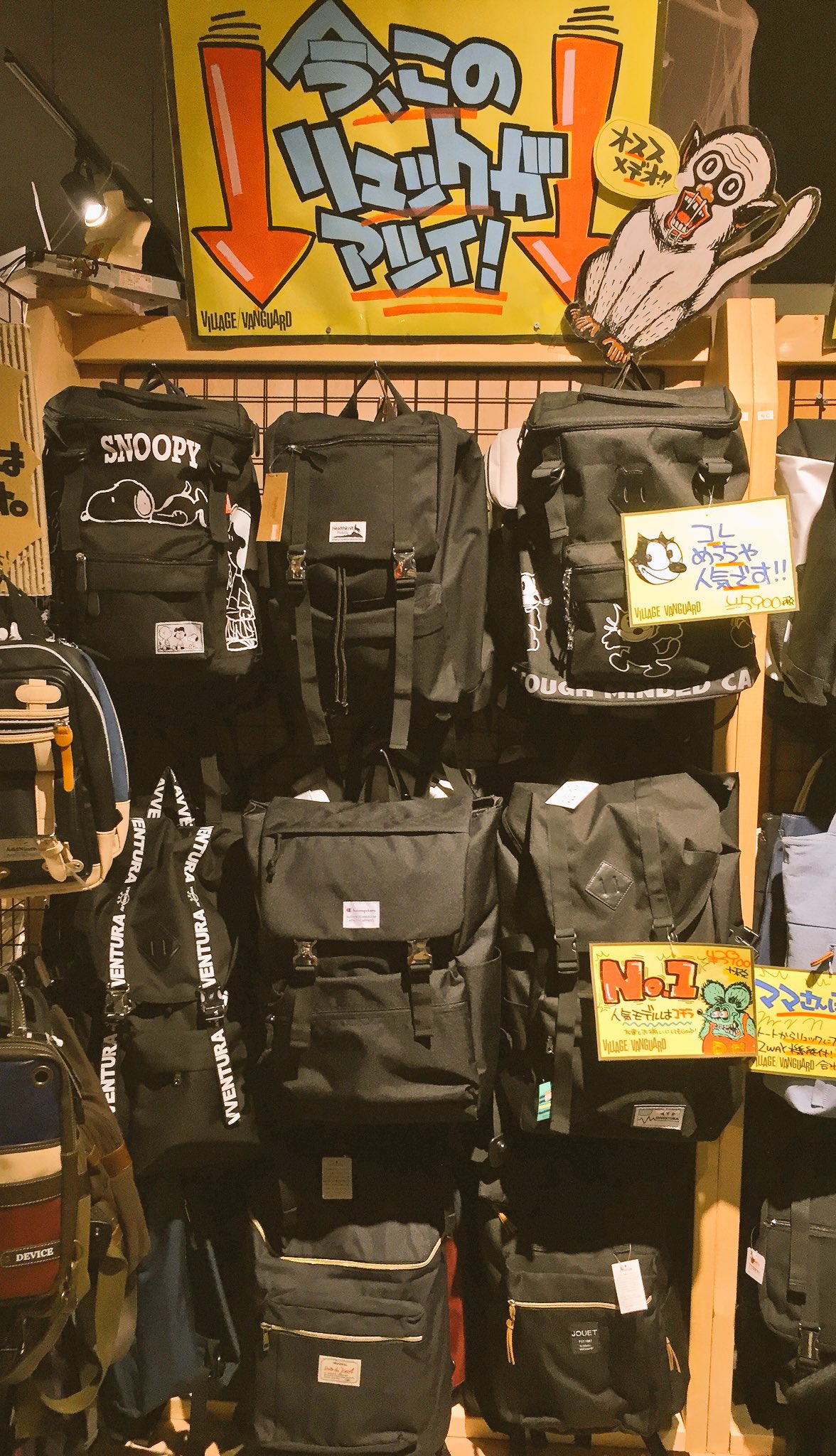 限定 ENTH × ヴィレッジバンガード リュック バンド グッズ 18131-4616-