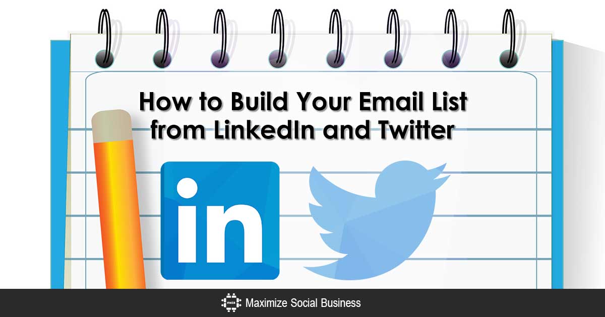 MSocialBusiness's tweet photo. How to Build Your Email List from LinkedIn and Twitter https://t.co/GAau4B34rc via @GenuineAmyHall #linkedin https://t.co/eifRvuD9OR