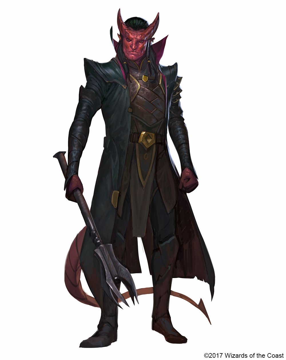 Jetpack7 on Twitter: "D&D Monster of the Day: Tiefling Male (D&...