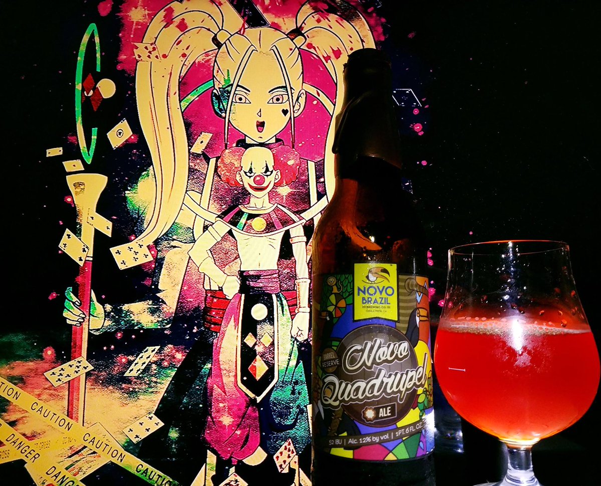 DragoFlanJesPie's tweet photo. https://t.co/iY80gh6deq @novobrazilbrew #NovoQuadrupel #DragonBallSuper #Dizzy #Bourbon #Barraged #Trappist #craftbeer #Angels #Gods #clowns https://t.co/cttWBkWILi