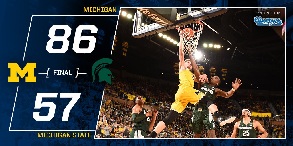 umichbball's tweet photo. #StateBeat https://t.co/CsiTIAYwIp