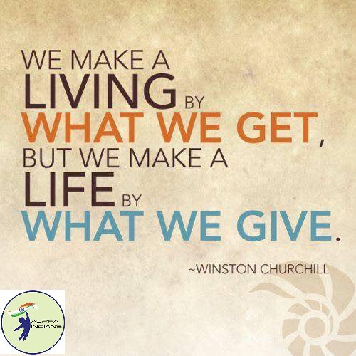 AlphaIndians's tweet image. We make a living by What we get but we make a life by what we give.
#wednesdaywisdom #ProposeDay