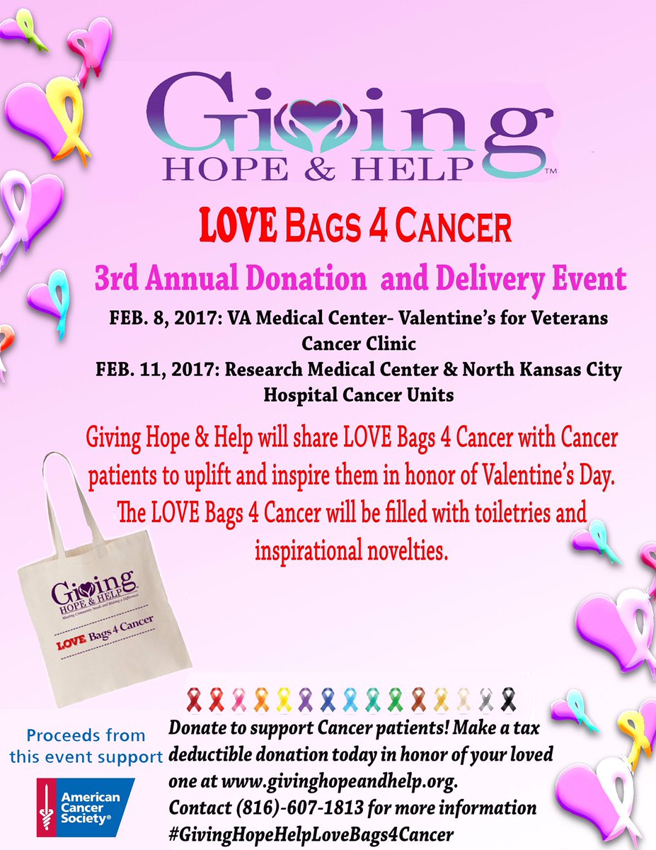 givehopehelp's tweet image. Veterans will be uplifted and encouraged by the Giving Hope &amp;amp; Help LOVE Bags 4 Cancer, 2/8 #givehopehelplovebags4cancer