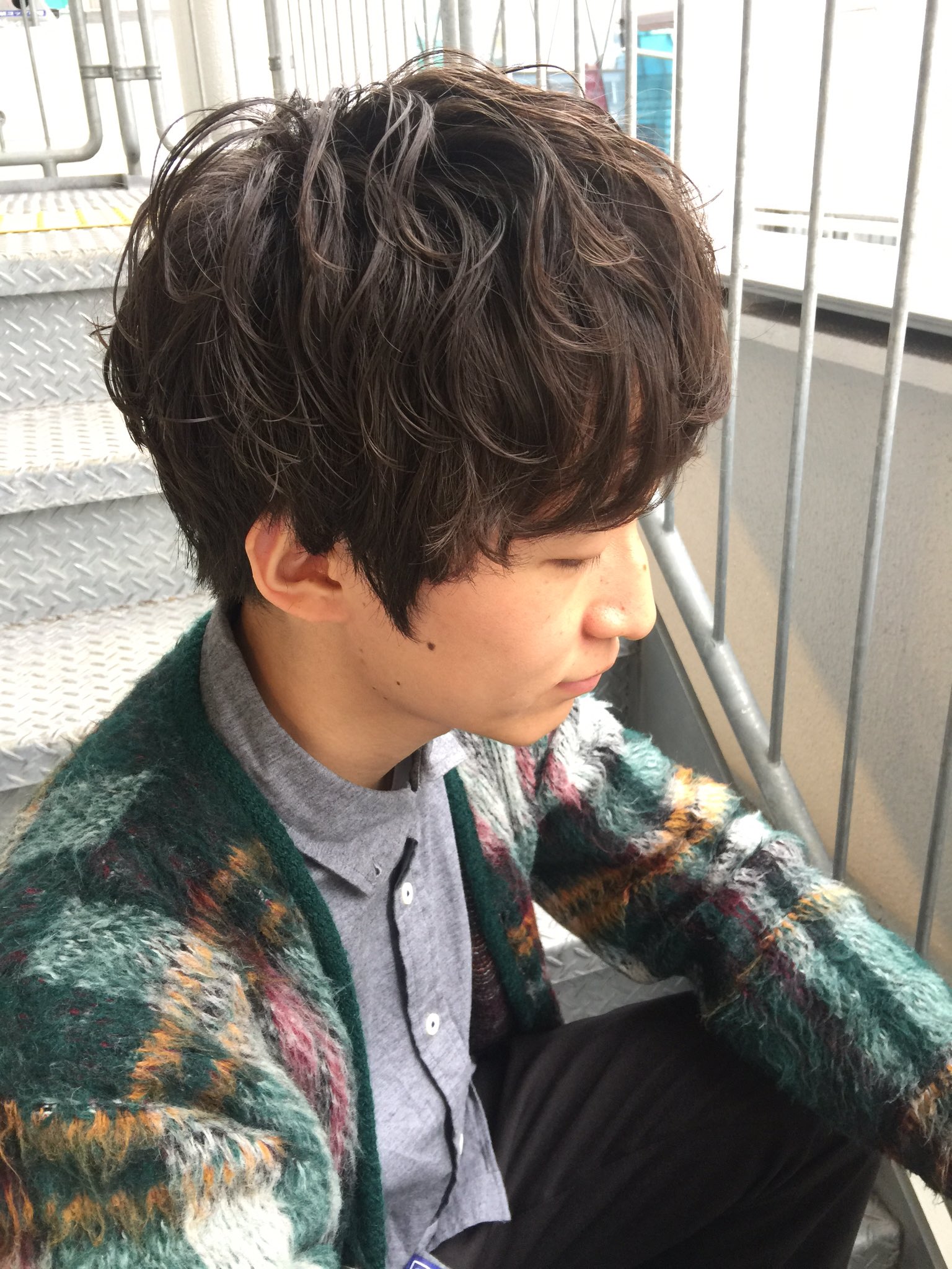 Navy店長 恭平 宇野恭平 無造作ラフマッシュ 耳周り 首元を短くカット トップの長さを残して ゆるめのパーマをon 坂口健太郎 山崎賢人 中田圭祐 成田凌 川上洋平 菅田将暉 メンズノンノ 西島隆弘 山田涼介 メンズ 髪型 マッシュ パーマ 無造作