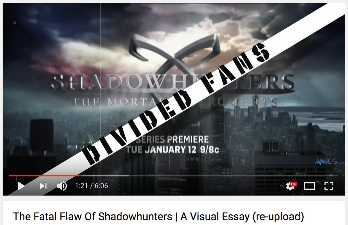 EV_Fairfall's tweet photo. Awesome &amp; very well done video by @AwkwardlyAngus that explores #ShadowhuntersSeason2 https://t.co/9PFdVzGTPI https://t.co/RrdqlWAL4S