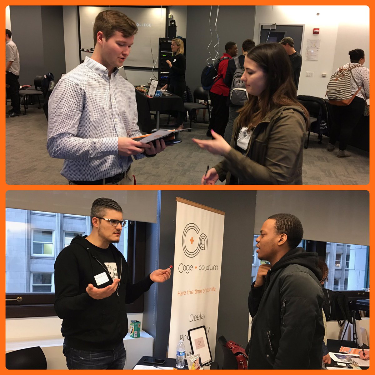 CageAndAquarium's tweet photo. Thank you Tribeca Flashpoint and to all the talented students we met today at the internship fair! https://t.co/HskVfhDA0G