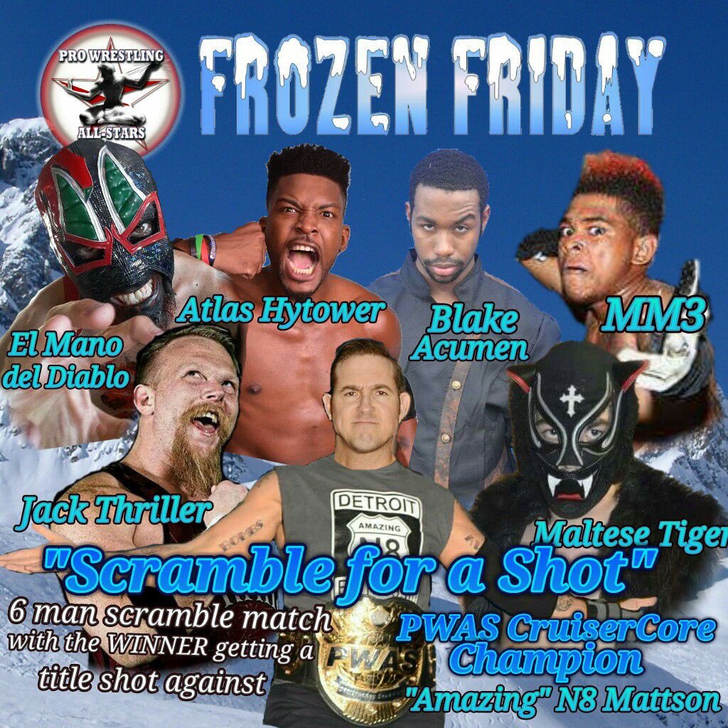 TheThreatDET's tweet photo. This past weekend, @AmazingN8 defeated #ElManoDelDiablo in a successful @PWASDetroit1 #CruiserCore title defense... Next show March 3rd! https://t.co/JFeSfPbtSS