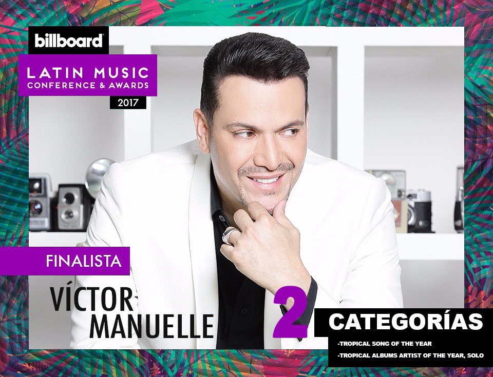 2 nominaciones en los <a href="/LatinBillboards/">Premios Billboard de la Música Latina</a>  Gracias Dios pq  siguen pasando cosas espectaculares en mi carrera y al gran apoyo de todos mis fans