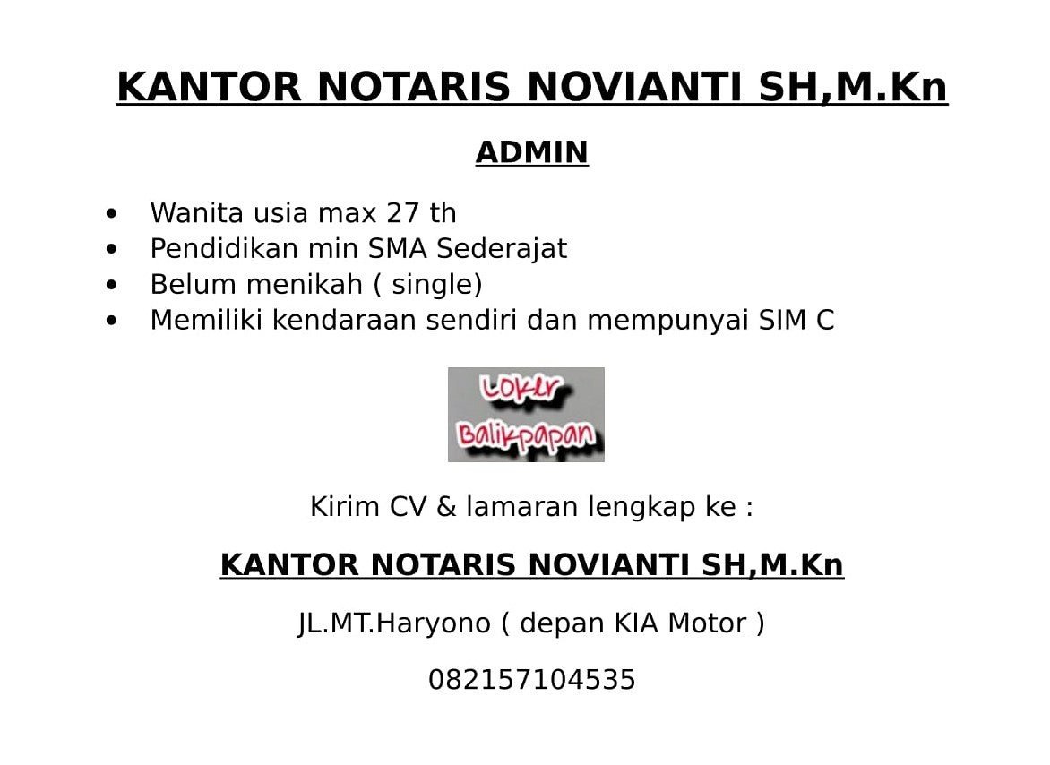 #loker_bpn
#infobalikpapan
#balikpapan