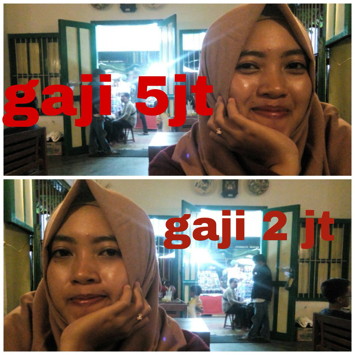 kayak ada paksaan narik bibir... 
#kampanyebersyukur