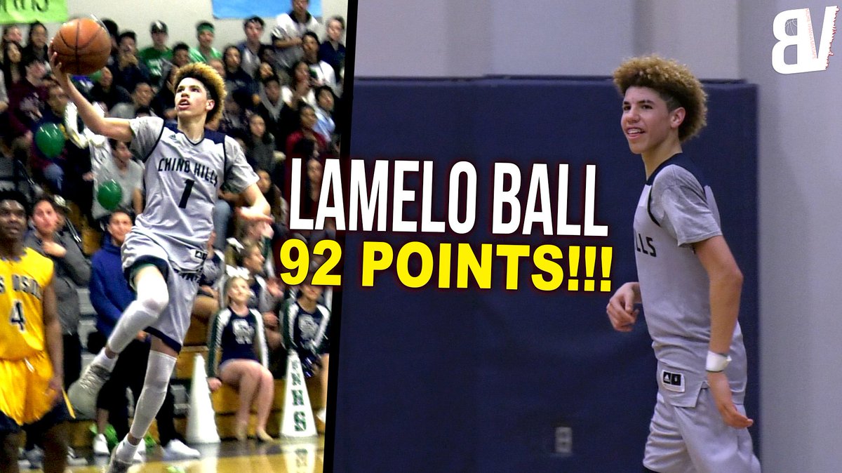 SCNext's tweet image. LaMelo Ball SCORES 92 POINTS VS LOS OSOS! #LAMELOBALL FULL HIGHLIGHTS VIDEO: youtu.be/dJSiSdGG96c