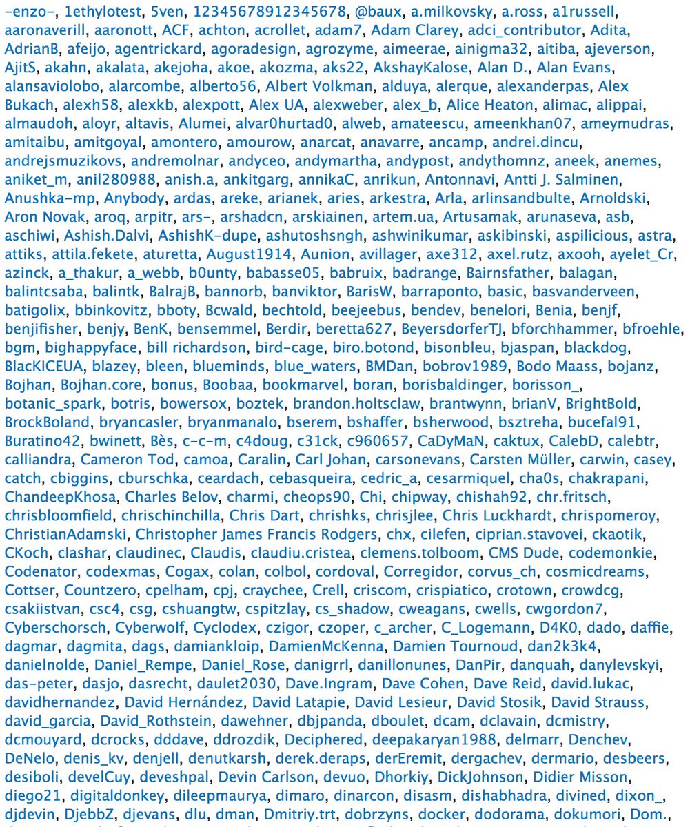 drupal's tweet image. This is what inspiring leadership, open source &amp;amp; a thriving community delivers drupal.org/node/2850540 1600 commits by 100’s @gaborhojtsy