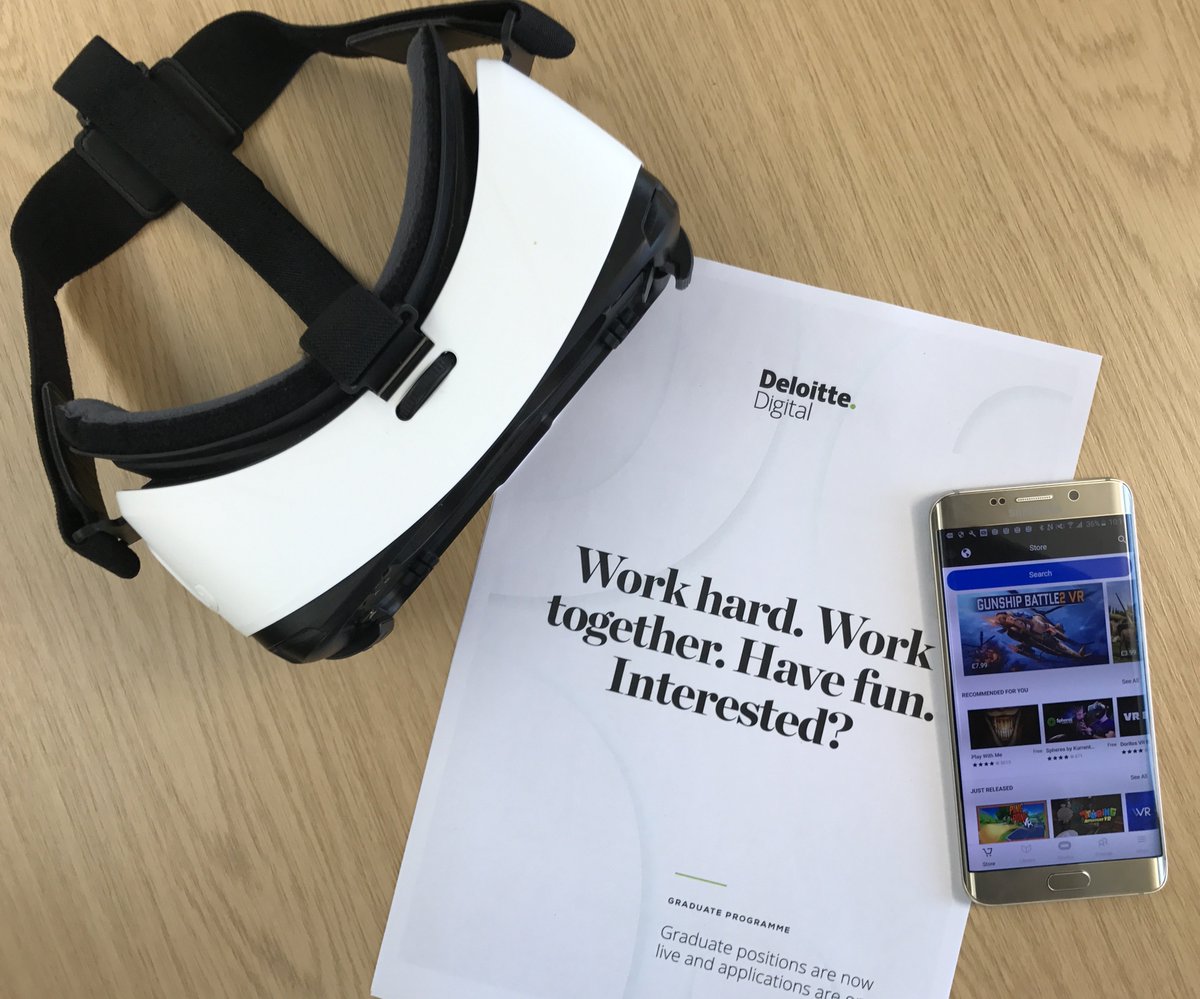 We're at the <a href="/QueensUBelfast/">Queen's University</a> Placement Fair today. Come and have a chat to hear about our graduate positions and try out our #VR headset!