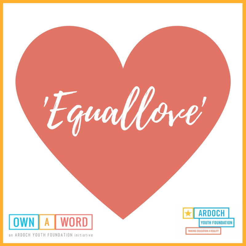 ownaword's tweet photo. Let's make this #ValentinesDay inclusive. Buy the word "Equal Love" on https://t.co/VvnHd3cNjy for your Valentine! #SupportChildhoodLiteracy https://t.co/GqPHm8tB04