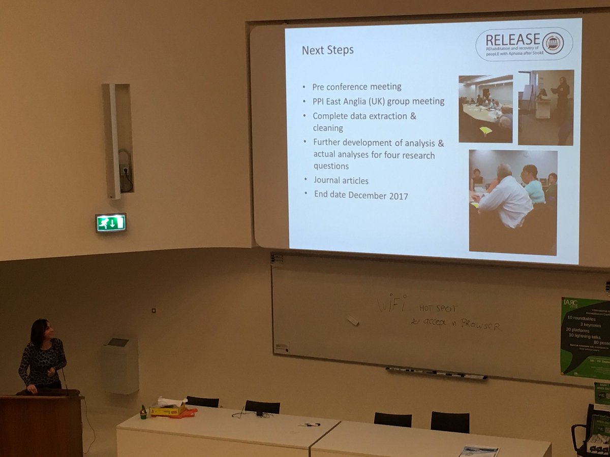 CATs_Aphasia's tweet image. Look out for @data_RELEASE publications in December 2017 says @LouiseRWilliams #CATs2017 #AphasiaResearch