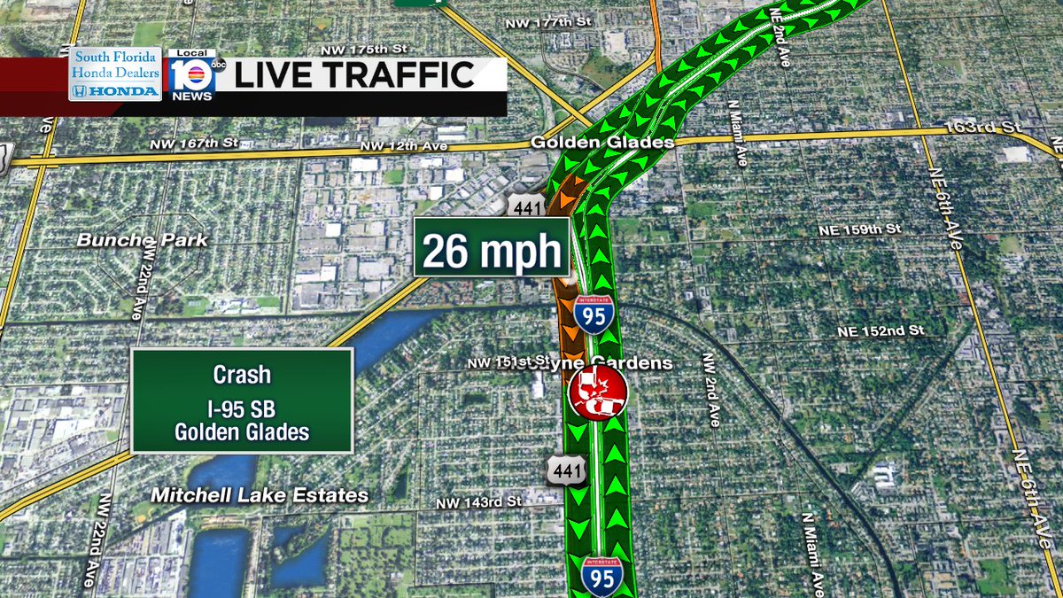Crash on I-95 SB south of Golden Glades #traffic https://t.co/T8OP7v0lA1