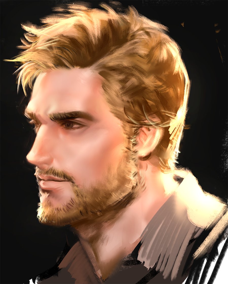 Male fantasy portrait; D& human | Fantasy art men, Fantasy portraits