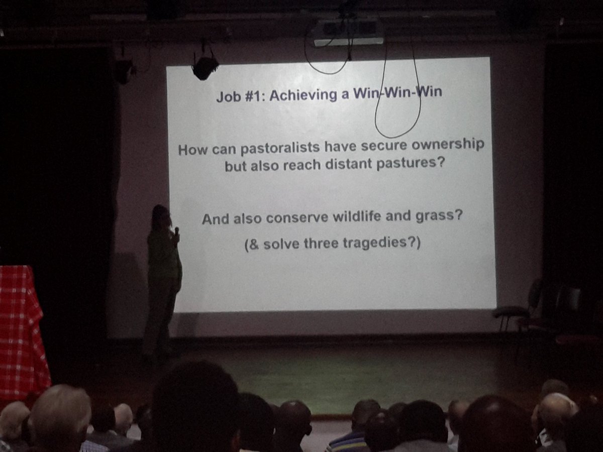 momanyink's tweet photo. Robin Reid: Keeping large landscapes open for #wildlife and people 》grow enough grass, good governance, stop poaching #Grazing4ChangeKE https://t.co/KPDw6vSCZT