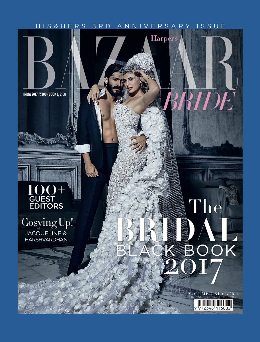 BazaarBrideIn's tweet photo. It's our BIG 3! #BazaarBrideTurns3 with a pair never seen before @Asli_Jacqueline &amp; @HarshKapoor_ styled by @RheaKapoor #PowerOf3 https://t.co/nfywj9kBPQ