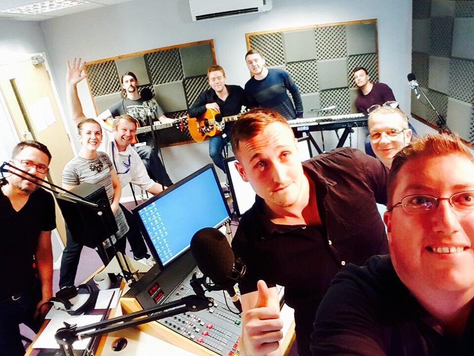 We will be live in the Peterborough Community radio studio on Monday 24th April for their Miss Peterborough special! A pic from last time!!