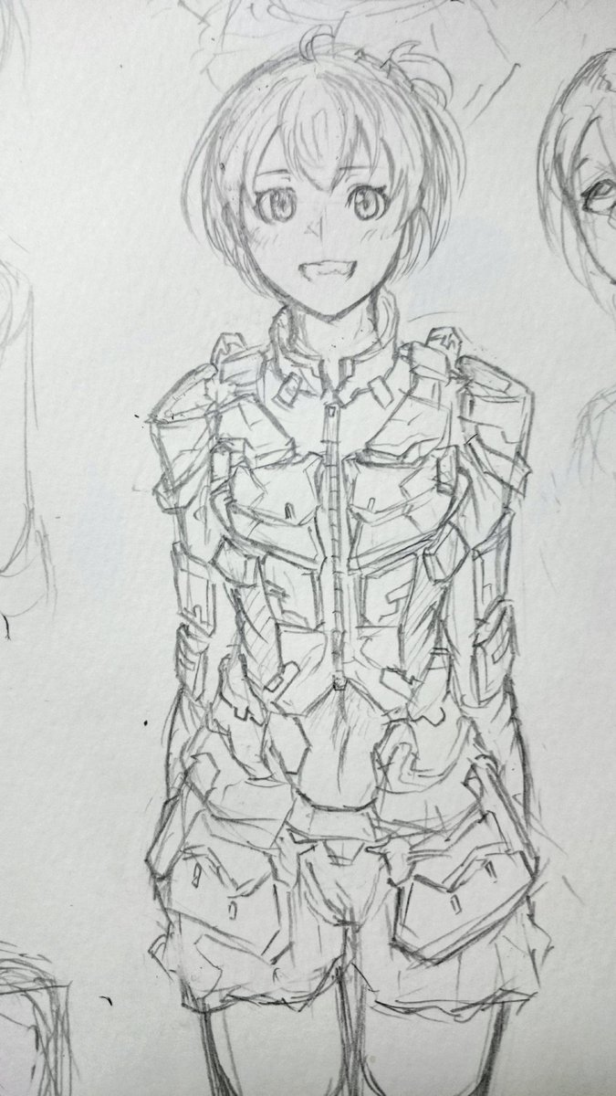 今日はわりと描いてた 
