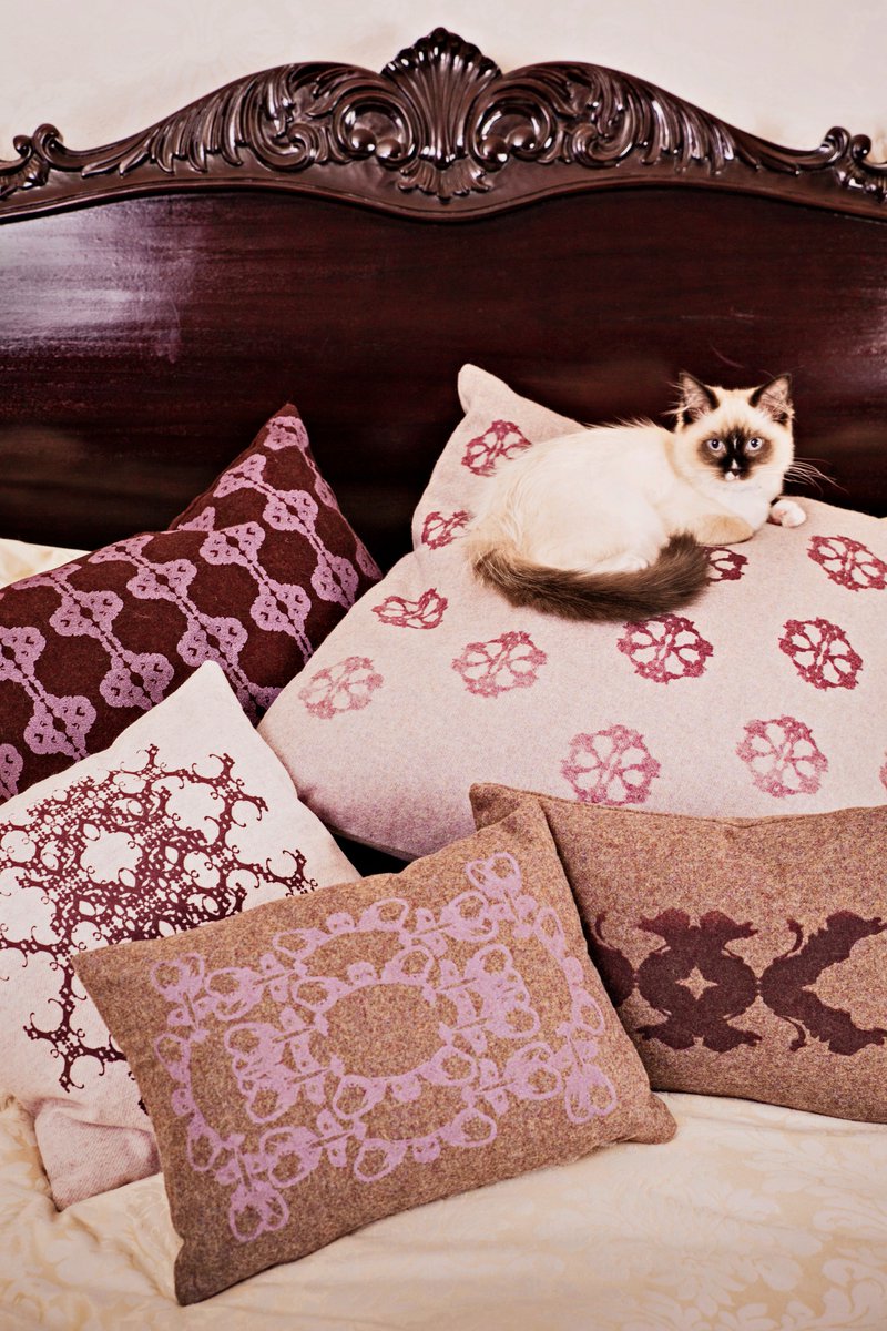charcotstudio's tweet photo. *EXCITING NEWS* Our Limited Edition Screen Printed Woollen Cushions are now available at https://t.co/1YRKJ3sTr8 #charcotstudio #studiororo https://t.co/boDtngZSwe