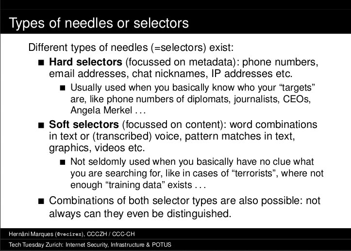 vecirex's tweet image. The slides of my @TechTuesday_CH talk @impacthubzurich are now online:
vecirex.net/docs/TechTuesd… (PDF)
#StopBÜPF #NDGnein #NSAUA #XKeyscore