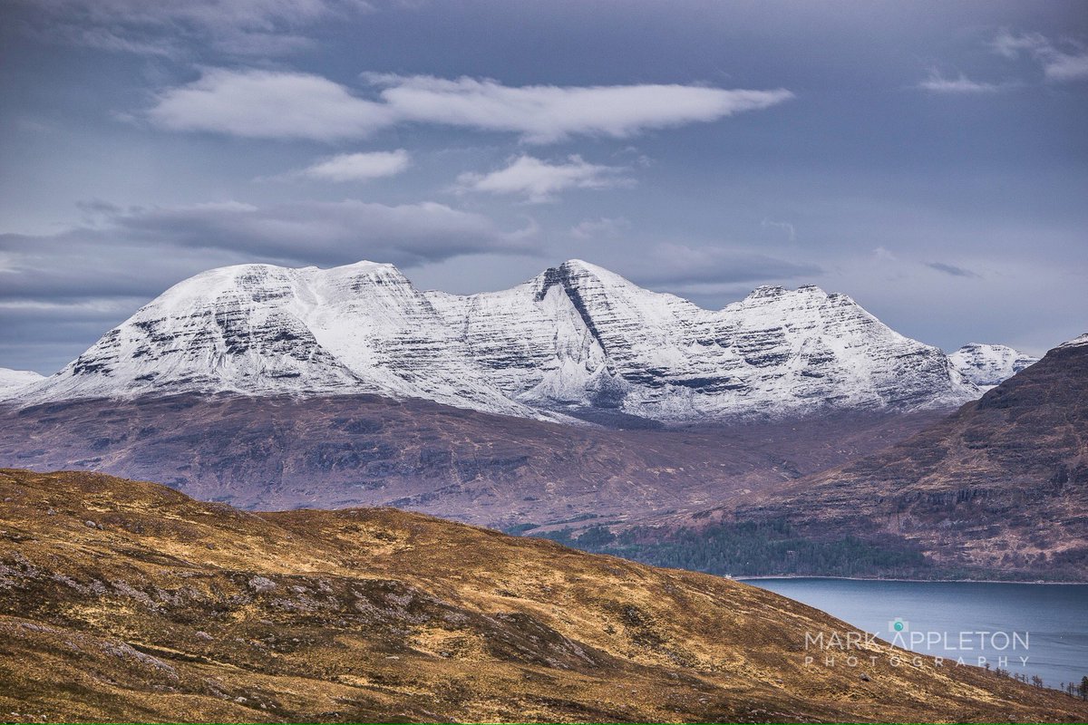 Grey sky over Beinn Alligin on Sunday from Beinn Damph. #WesterRoss #Torridon #munro #scotland #outdoors #photograph