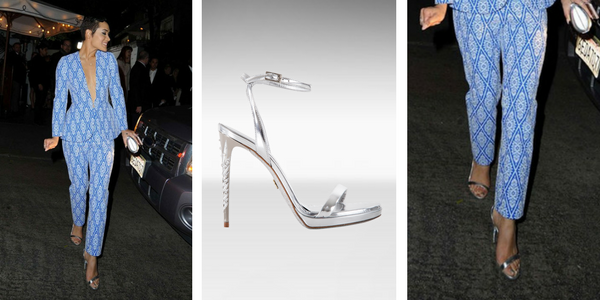 The actress @LadyGraceByers wear #Loriblu Silver Mirror Sandal. Thank you ❤️ Discover more: bit.ly/2lmMeXv