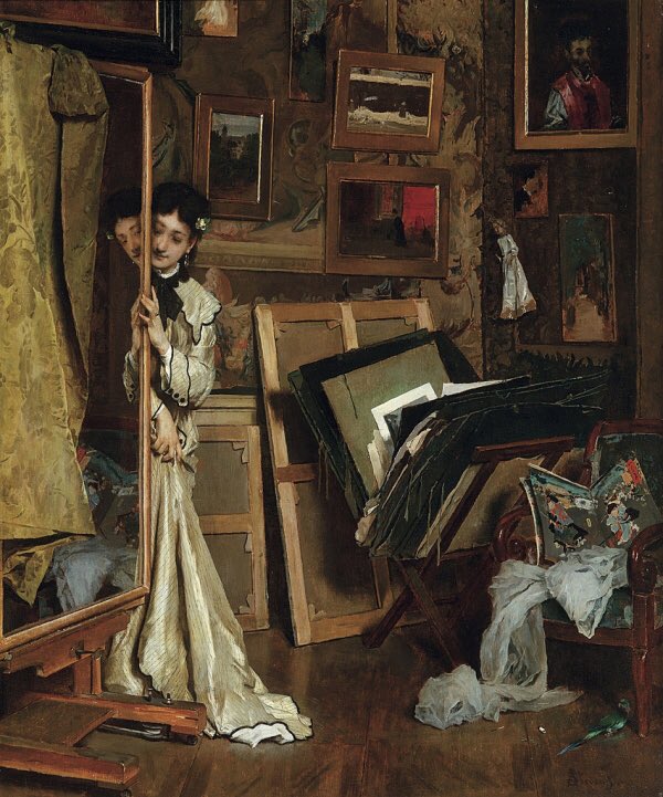 A Mon Atelier - 1871
Alfred Stevens 

#LoSpecchioNellArte 
#ArtLovers 

<a href="/LuciaTassan/">Lucia Tassan Mangina</a> <a href="/anipis/">anpisto</a> <a href="/Rossy__RORO/">RORO</a> <a href="/FedericaAnto2/">Federica Antonelli</a> <a href="/Papryka5/">Grandekuore</a>