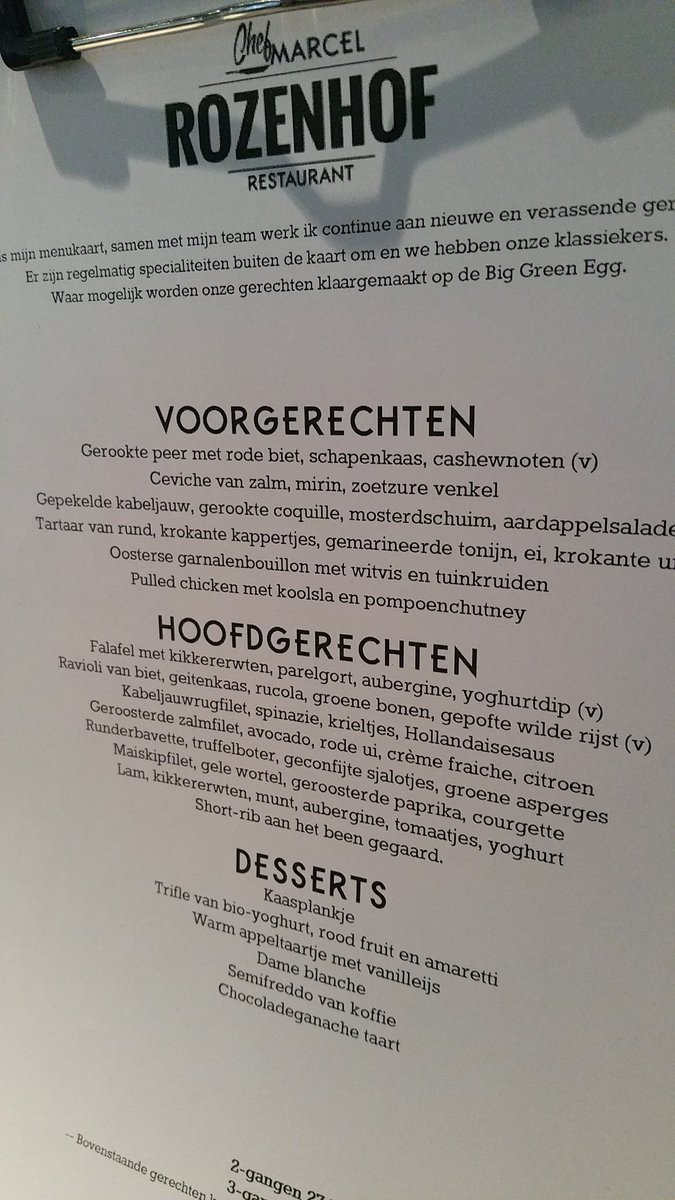 Onze nieuwe menukaart! Honger gekregen? Reserveer en kom proeven.#menu #nieuw
<a href="/NijmegenEet/">Nijmegen Eet</a> <a href="/uitetennijmegen/">Uit Eten Nijmegen</a>