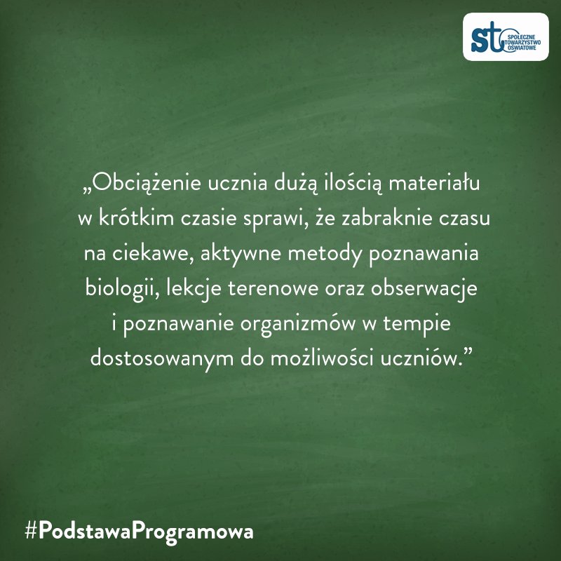 SpolTowOsw's tweet image. STO punktuje #podstawaprogramowa #reformaedukacji #edukacjaporeformie