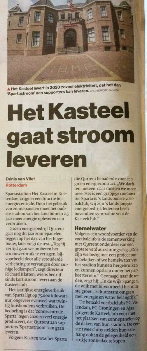 DHcooperatie's tweet photo. Mooi! @SpartaRotterdam geeft 't goede voorbeeld: in 2,5 jaar van energiegebruiker naar producent. Wie volgt? #spartastroom #spangen @RDStad https://t.co/5382qZ4JBQ