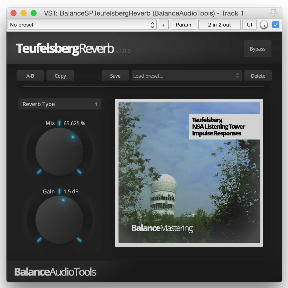 BalanceMasters's tweet image. Free plugin! Hear the sound of an abandoned Berlin spy tower in your own productions. Get it here—balancemastering.com/blog/balance-a…