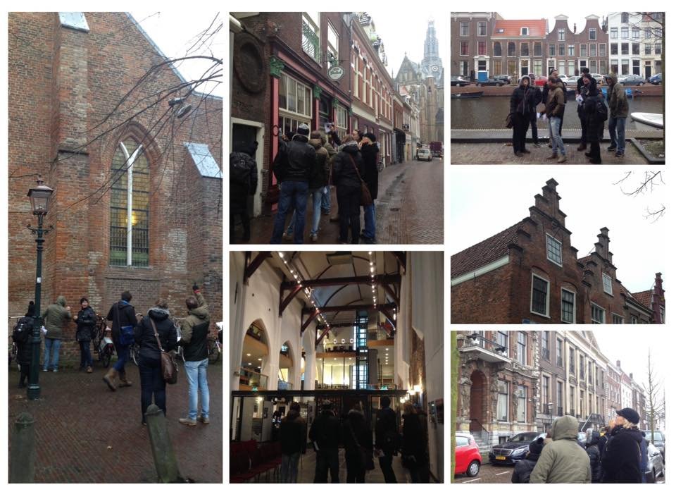 Vandaag trotseren de cursisten Restauratietechniek de kou in Haarlem. Deelnemen? Meld je aan bit.ly/2klJiKi #erfgoed #monumenten