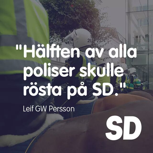sdriks's tweet photo. Vi är partiet för lag och ordning. #svpol https://t.co/aTXnK2zfx7