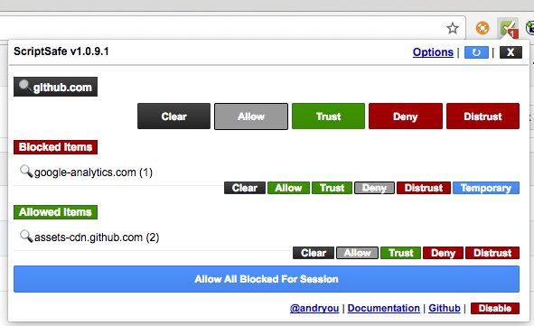 OldaSalek's tweet image. Nejlepší plugin pro #chrome je #ScriptSafe #security. Povolím si jen určité domény, nemusím pak používat #adblock