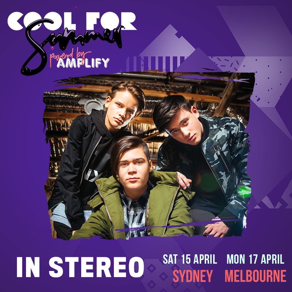 thisisamplify's tweet image. We're ecstatic to reveal that @instereomusic will be touring Sydney and Melbourne with us! We can't wait! #AmplifyLIVE 🎵🙌🏼