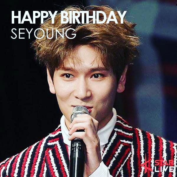 ninlexM's tweet photo. Happy Birthday to our beloved and handsome SEYOUNG hope you will be happy in your days..😀😀🎂🎁🎉🎊 https://t.co/ZW32QVqKKI