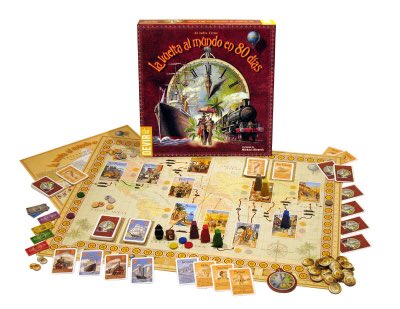 Lilaielscontes's tweet photo. Podríem celebrar que #taldiacomavui Va néixer Július Verne jugant a La Volta al Món en 80 dies. #juliusverne @DevirIberia #juegosdemesa https://t.co/bsV1JPl6GL