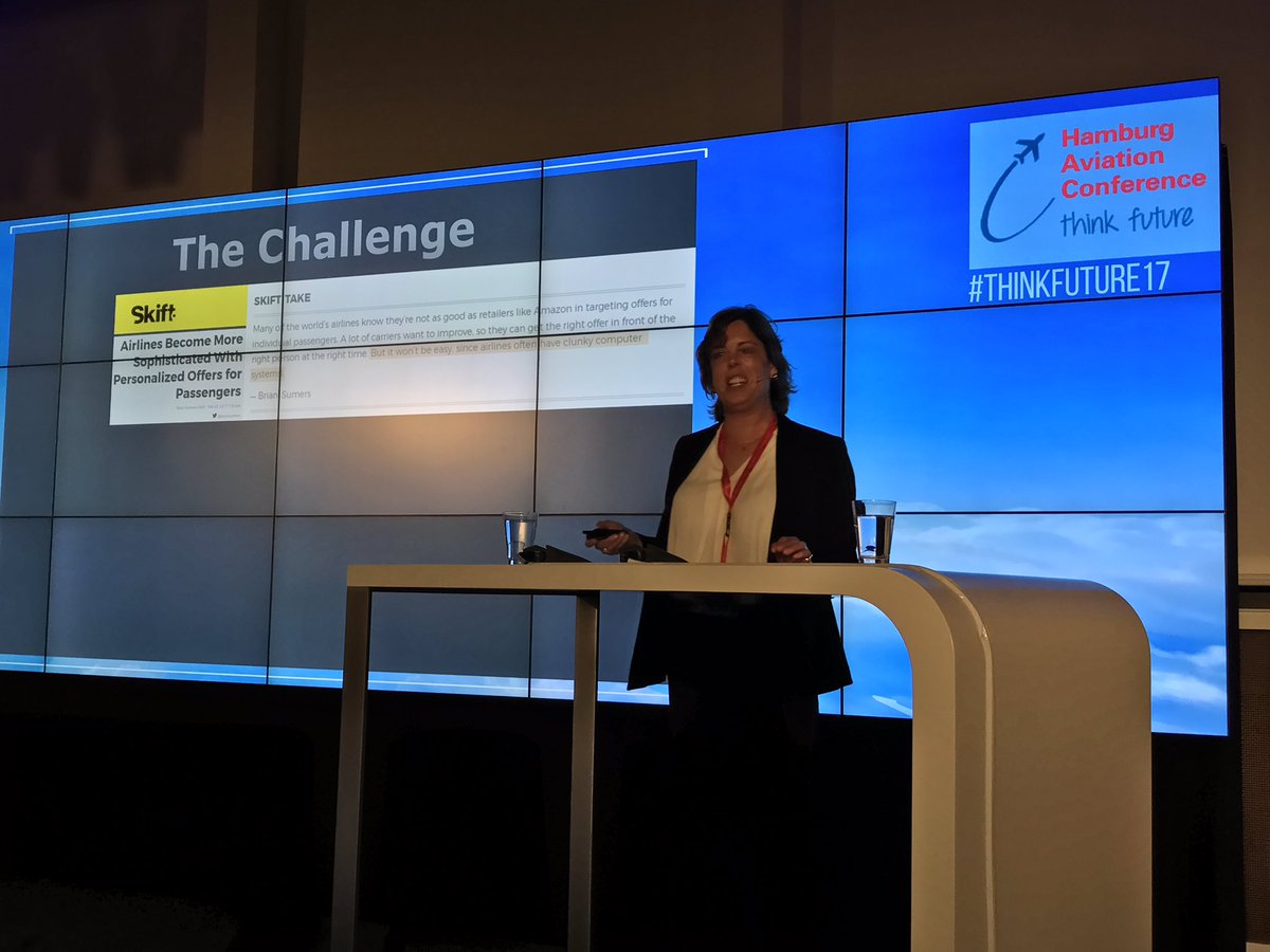 joepleader's tweet photo. The challenge of #personalized #airline #pricing framed @HamburgAviation Conf by @Farelogix citing @skift @BrianSumers #ThinkFuture2017 https://t.co/uNqeJELUZO
